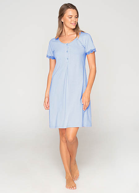 JEANETTE 7015 summer nightgown with short sleeve